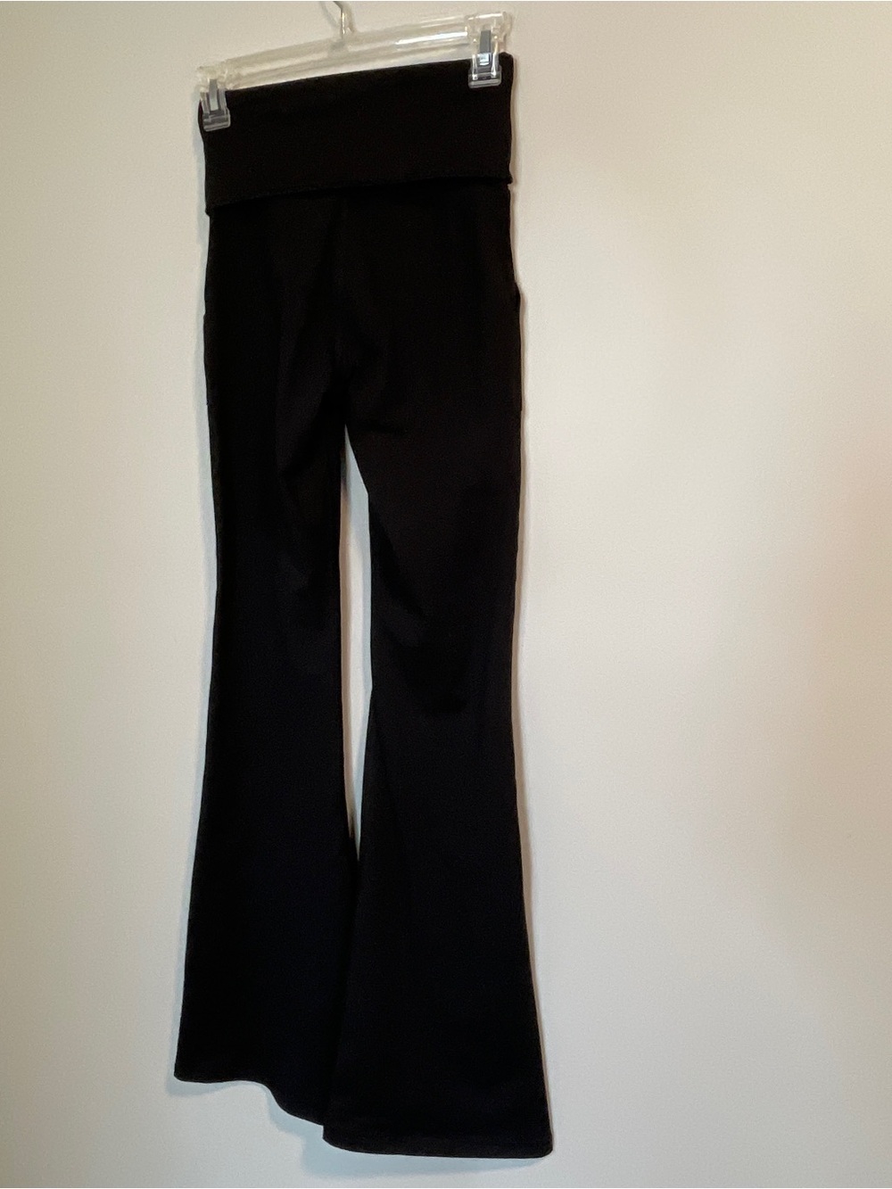 aerie The Hugger Black Foldover Waist Flare Pants - Picture 5 of 7